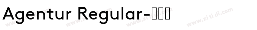 Agentur Regular字体转换